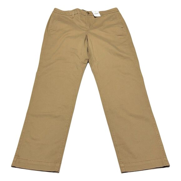 J.Crew High Rise Girlfriend Chino Pants Size 6 Style AD156 Tan Camel NWT - Picture 1 of 12